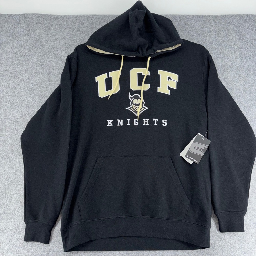 Colosseum UCF Knights Mens Black Pullover Hoodie Sweatshirt DKFH10150 L NWT